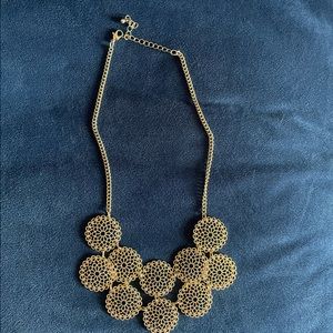 Gold statement necklace